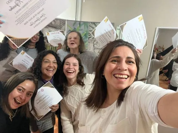 Estudiantes de Casa Muladhara, graduación · péndulo hebreo nivel 1