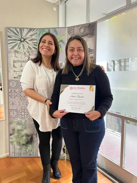 Estudiantes de Casa Muladhara, graduación · péndulo hebreo nivel 1